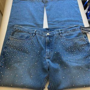 Christine Alexander Pearl and crystal dazzle jeans